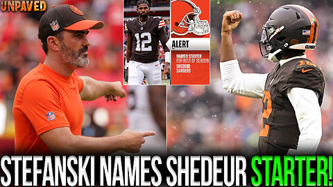 Kevin Stefanski Names Shedeur Sanders STARTING QB For Rest Of Season! | UNPAVED