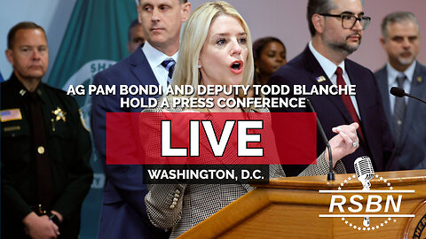 LIVE REPLAY: AG Pam Bondi and Deputy Todd Blanche Hold a Press Conference - 6/6/25