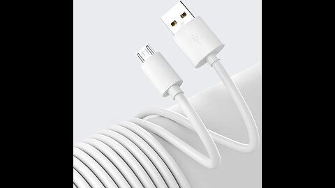 12m Extra-long Micro Cable, for Phone, Monitor, Dashcam, Projector & More