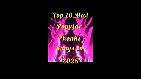 Top 10 popular phonks songs in the world 2025🔥