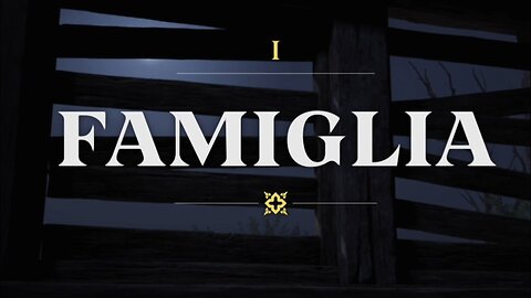 Mafia: The Old Country – Chapter 1:Famiglia