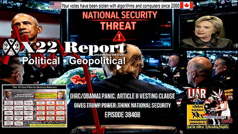 Ep 3840b - [HRC/Obama] Panic, Article II Vesting Clause Gives Trump Power ,Think National Security