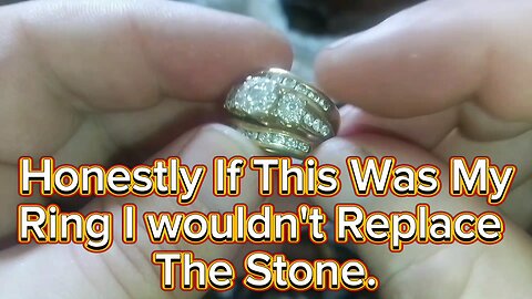 If they're close enough to see that stone missing they're probably looking at something else.