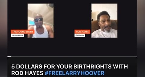 Rod Hayes and The Young Elder: For Your BIRTH▪︎RITES and The Young Elder #freelarryhoover #3kings
