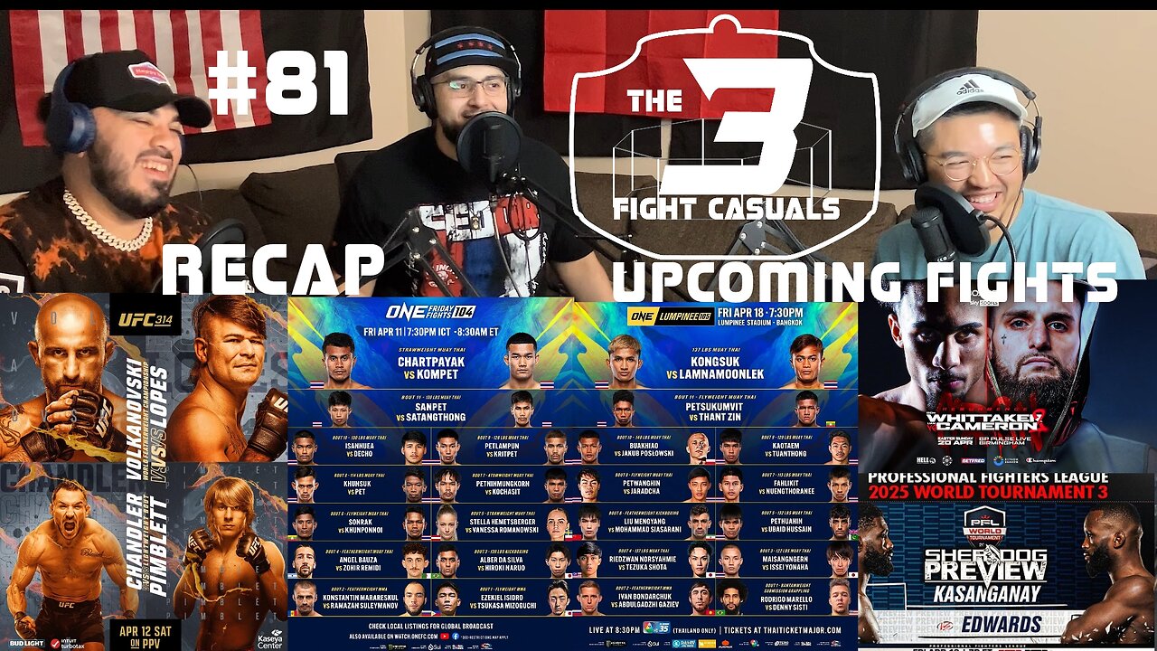 The 3 Fight Casuals #81 UFC 314 Alexander Volkanovski vs Diego Lopes RECAP
