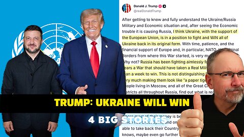 Trump: UKRAINE WILL WIN (& NATO CAN SHOOT DOWN RUSSIAN MISSILES)