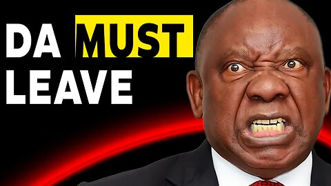 Ramaphosa PANICS as He Accuses the DA of Sabotage