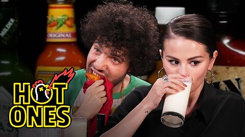 Selena Gomez and benny blanco Burn With Love While Eating Spicy Wings Hot Ones