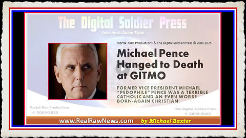 Mike Pence Hanged to Death at GITMO for Treason and Crimes Against Humanity