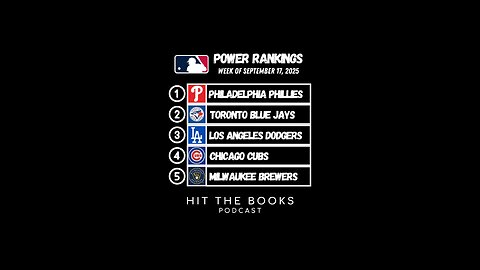 MLB power rankings for the week of 9/17/2025! 