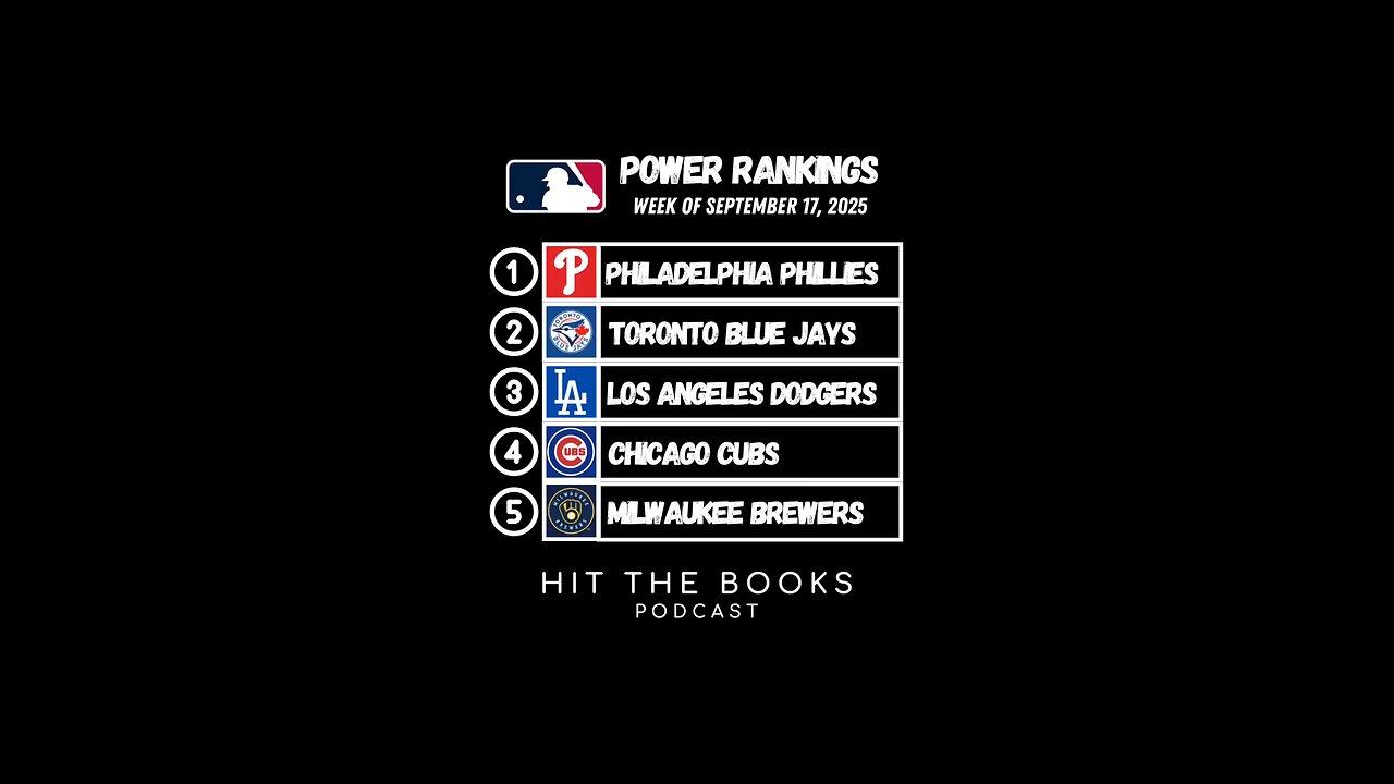 MLB power rankings for the week of 9/17/2025!
