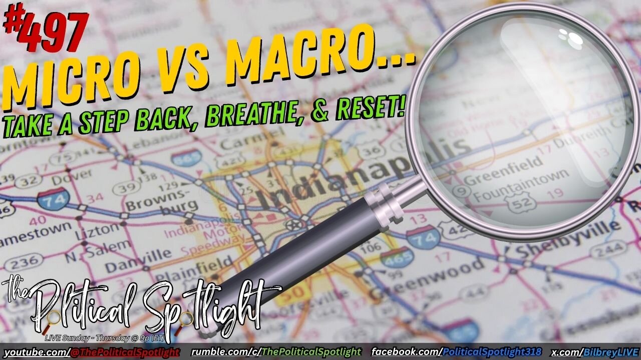 #498 | Micro vs Macro... Take a Step Back, Breathe, & Reset! | The Political Spotlight