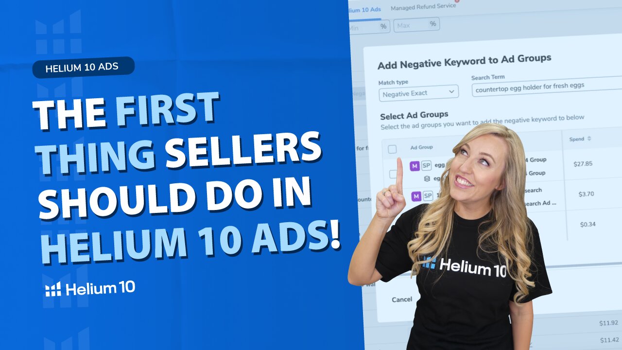 The First Thing Sellers Should do in Helium 10 Ads | Pro Training