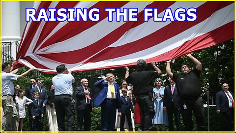 RAISING THE FLAGS