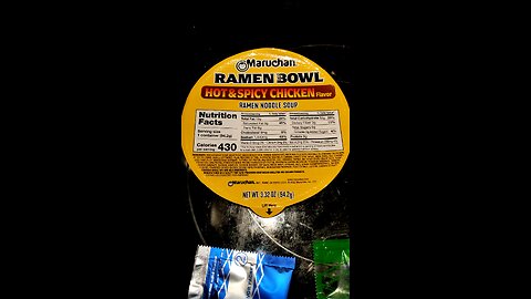 Eating Maruchan Ramen Bowl Hot & Spicy Chicken Flavor, Dbn, MI, 9/1/25