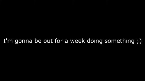What I will do this week? ;)