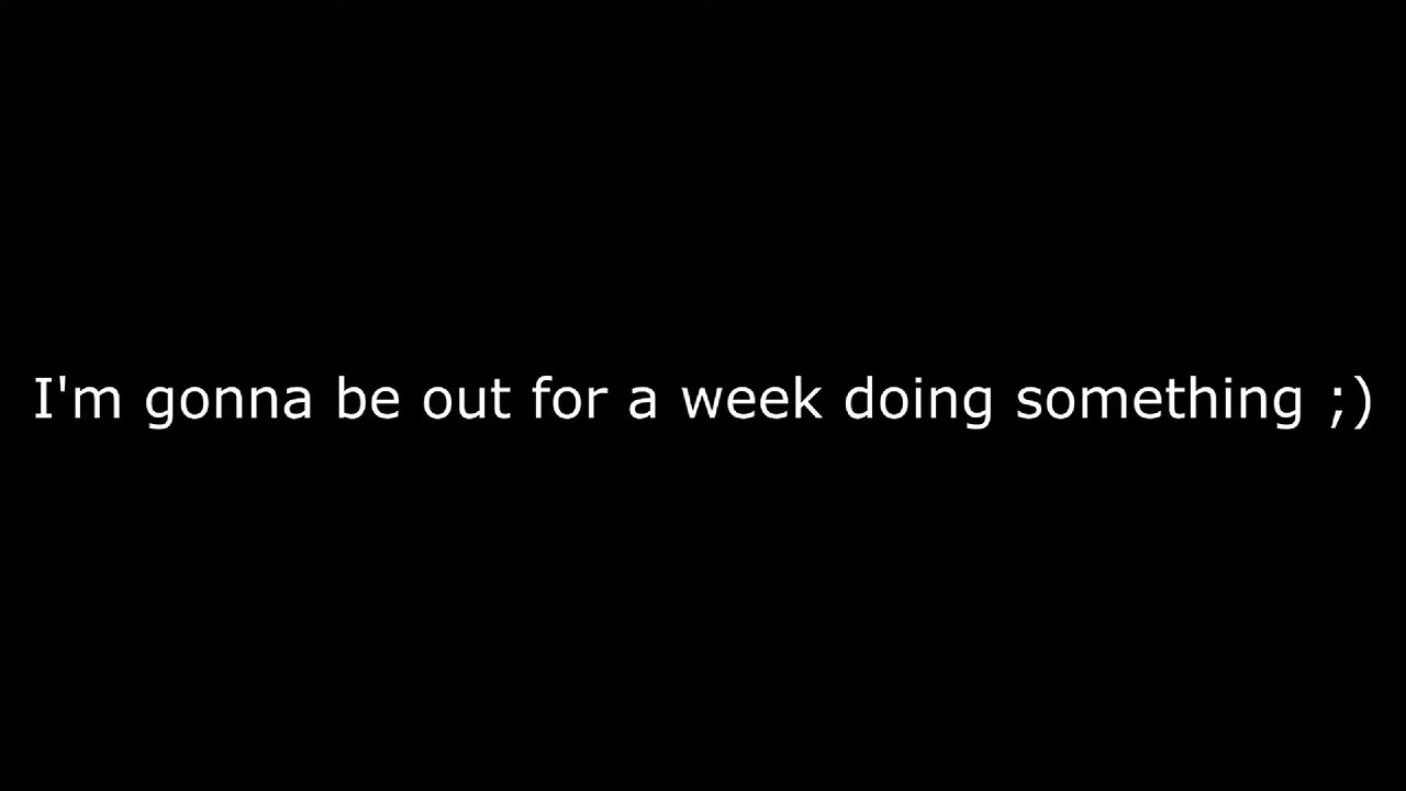 What I will do this week? ;)