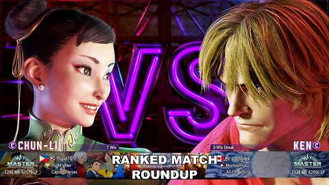 Kuya Kalbo SF6 Ranked Match Roundup. Chun Li Master Rank [Hori Fight Stick]