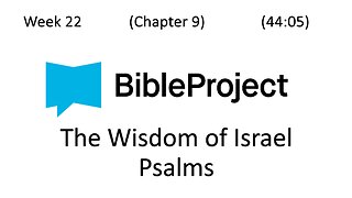 2025-06-11 Bible in a Year - Week 22 - Psalms