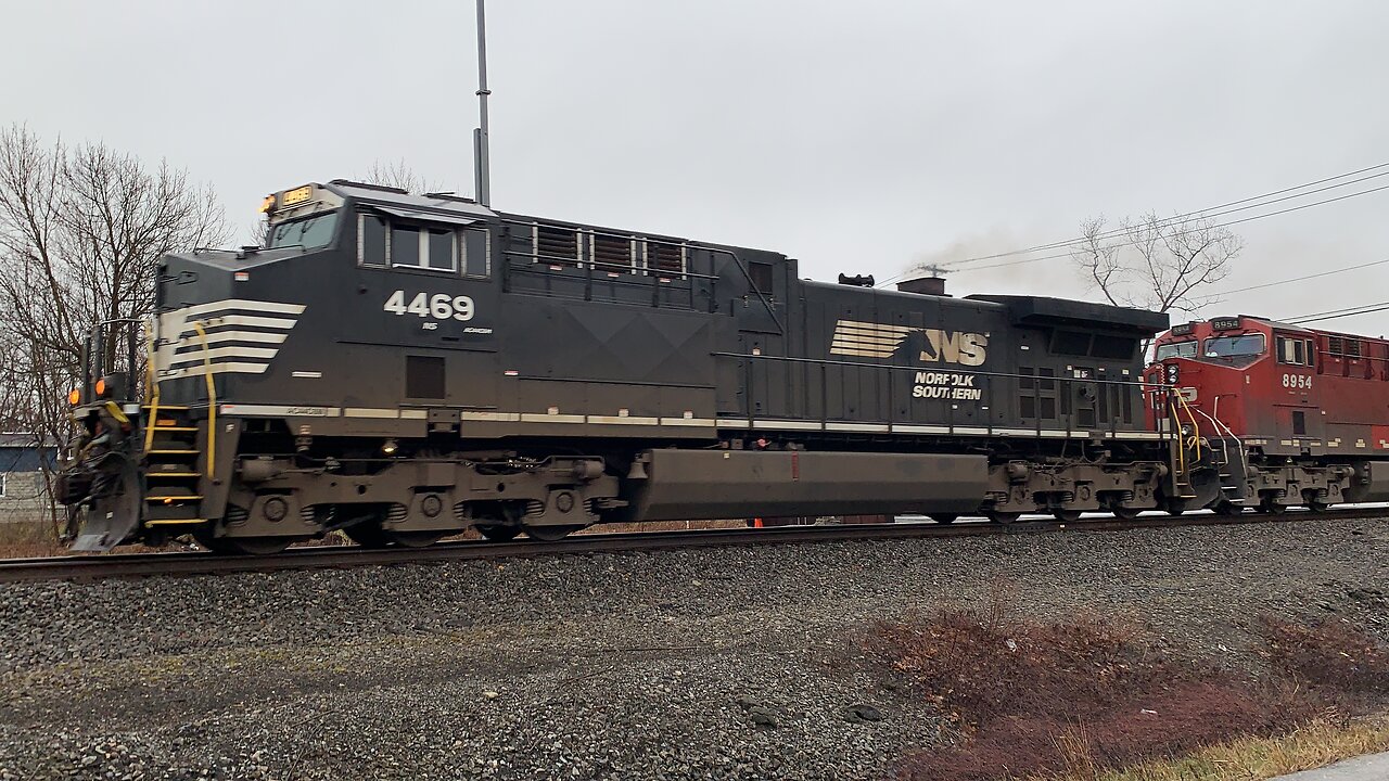 Canadian Horse NS Train 4469 and CP 8954 and 9715