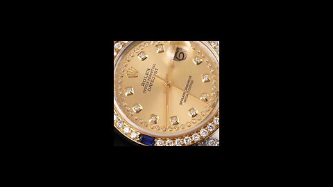 Rolex Customised Champagne Diamond Men's Wristwatch ✨️