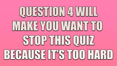 Unbeatable Mixed Trivia Quiz