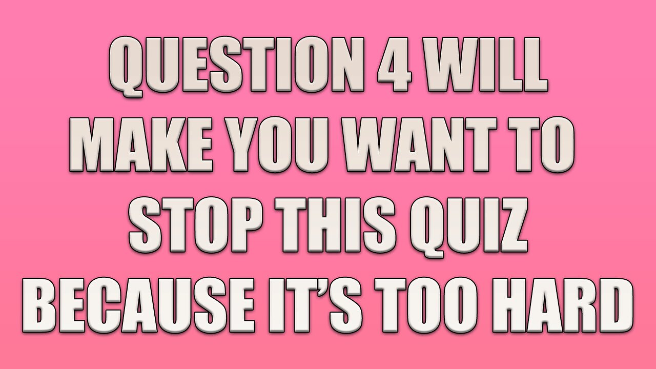Unbeatable Mixed Trivia Quiz