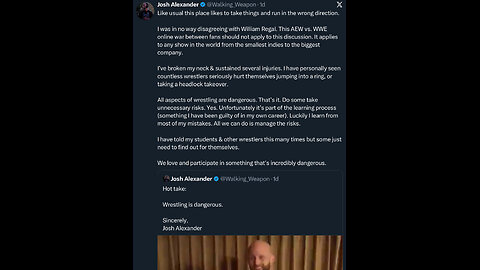 Josh Alexander Backtracks on Regal Take — Embarrassing & Tribal! #shorts