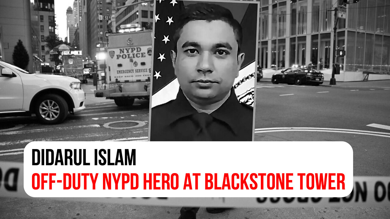 Off-duty NYPD hero at Blackstone Tower