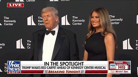 Donald Trump, Melania Trump walk the red carpet ahead of Kennedy Center musical