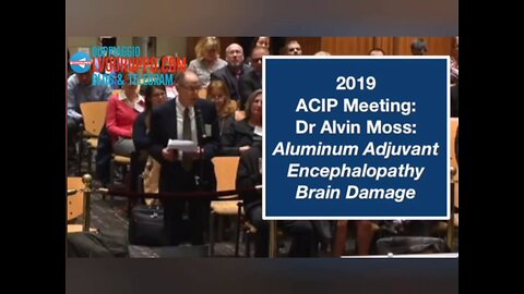 Ascoltate con attenzione questa esposizione del dottor Alvin Moss durante un audizione dell'ACIP del 2019