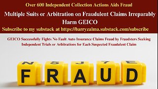 Over 600 Independent Collection Actions Aids Fraud