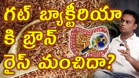 గట్ బ్యాక్టీరియా కి బ్రౌన్ రైస్ మంచిదా? Brown Rice Good for Gut Bacteria Microbiota Microbiome Tips?