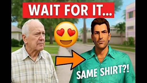 "From Grandpa to GTA Legend – The Legendary Blue Shirt!"