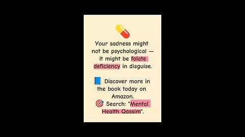 Sadness or Folate Deficiency? 🍃 The Hidden Nutrient Behind Mood Shifts 🧠✨