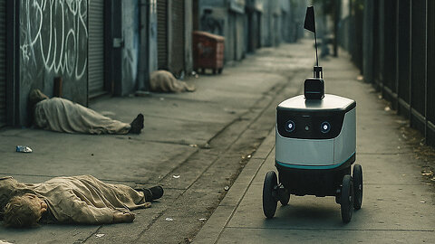 Dystopian L.A.? Robot Navigates Mannequin 'Bodies' in Orwellian Crime Scene