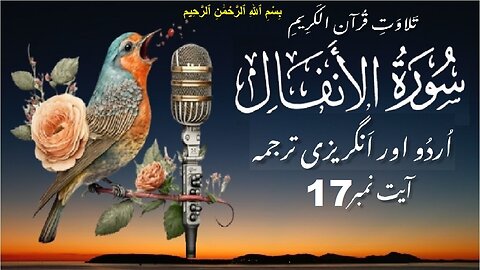 Surah Al Anfal Verse No 17 تلاوت َسورة الأنفال اردو اور انگریزی ترجمہ آیت نمبر @islamichistory813
