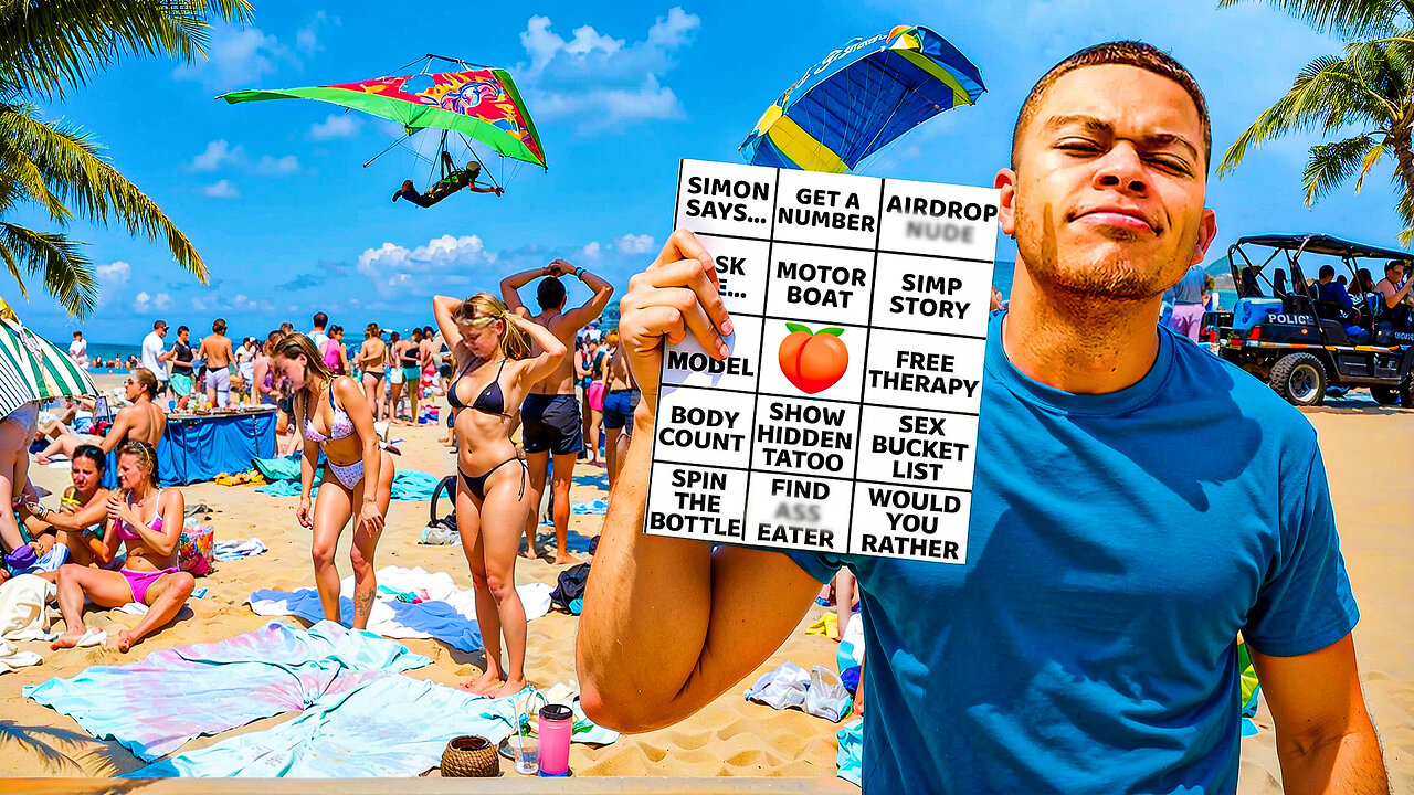 BEACH BINGO WITH STRANGERS