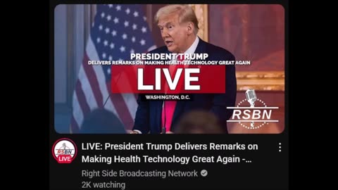 President Trump Delivers Remarks on Making Health Technology Great Again