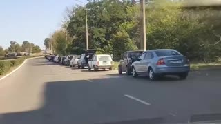 🛢️🚫 Occupied Luhansk region, problems with gasoline are becoming increasingly severe!