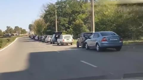 🛢️🚫 Occupied Luhansk region, problems with gasoline are becoming increasingly severe!