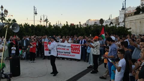 مسيرة شعبية بطنجة دعما لأسطول الصمود إستنكارا لإستمرار تجويع وحصار غزة 14 09 2025 العالم يسمع