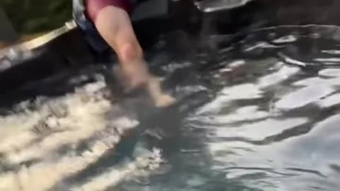 BF thought I gave him new swim trunks, but I actually gave him dissolving swim trunks