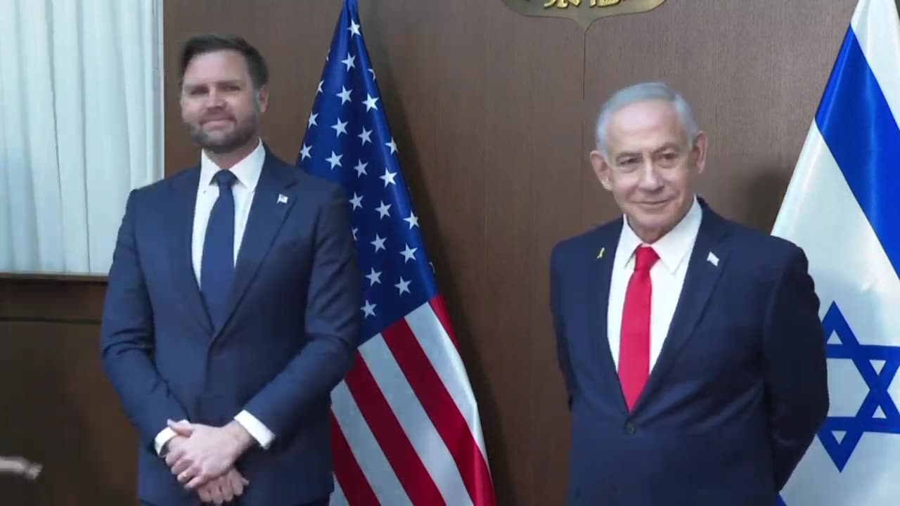JD Vance meets Benjamin Netanyahu in Jerusalem - October 22, 2025