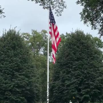 White House flag was lowered