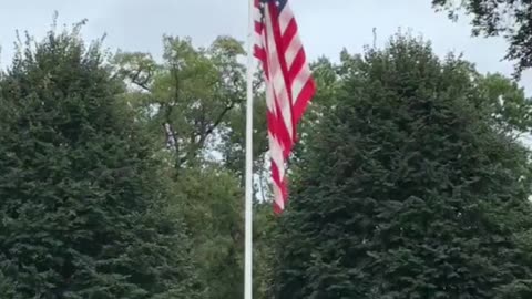 White House flag was lowered