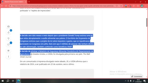 Governo Trump encerra relatório sobre a fome nos EUA após cortar auxílio alimentar dos mais pobres