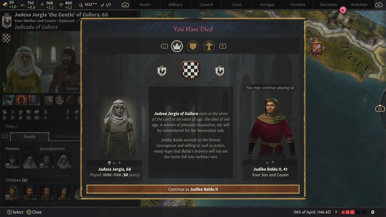 The Only Ruler to Reach Old Age in this playthrough #shorts