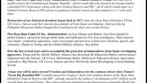 WTPN SITUATION UPDATE FEATURING RESTORED REPUBLIC 63025