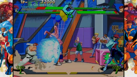 X-Men vs. Street Fighter - Gambit & Juggernaut vs Cyclops & Ryu - 4K